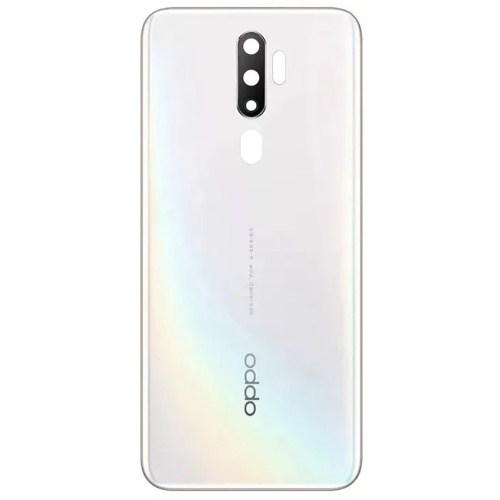 Задня кришка Oppo A5 2020 CPH1933 (біла оригінал Китай зі склом камери)
