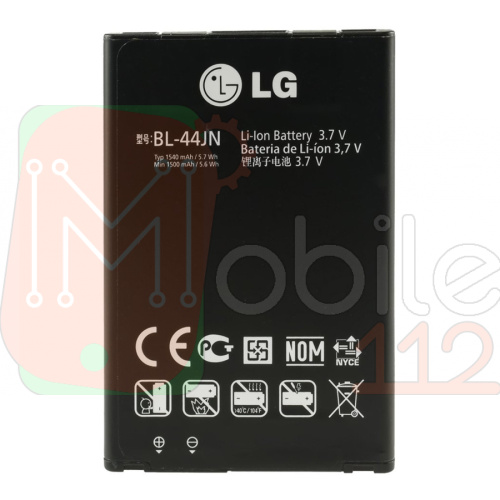 Акумулятор LG BL-44JN оригінал E400 E405 E410 E420 E425 E430 E435 E460 E475 E510 E610 E612