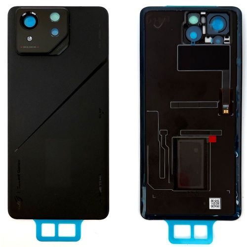 Задня кришка Asus ROG Phone 8 Pro (чорна оригінал 100% зі склом камери)