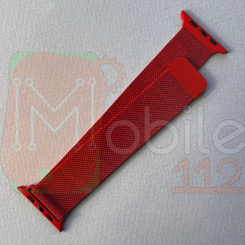 Металевий ремінець Apple Watch 42 - 44 мм (червоний)
