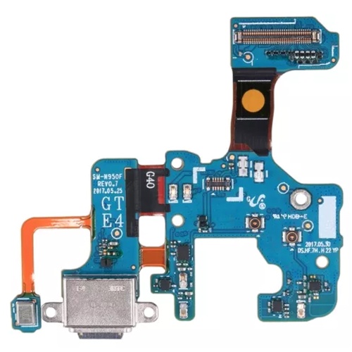 Шлейф Samsung N950U Galaxy Note 8, з роз'ємом зарядки, з мікрофоном - нижня плата