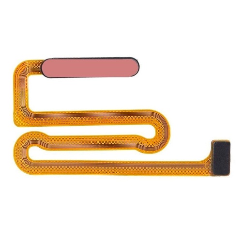 Шлейф Samsung Galaxy A04s A047F з кнопкою включення зі сканером відбитка пальця (помаранчевий оригінал Китай)