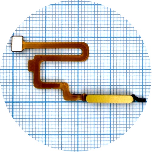 Шлейф Xiaomi Poco X4 Pro 5G, Redmi Note 11 Pro 5G с кнопкой включения и сканером отпечатка пальца (желтый оригинал Китай)