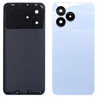Задня кришка Realme Note 50 (блакитна оригінал Китай зі склом камери)