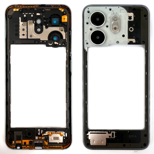 Рамка корпусу Infinix Smart 9 X6532 (сіра зі склом камери)