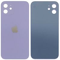 Задняя крышка Apple iPhone 12 (фиолетовая оригинал Китай с кольцами)