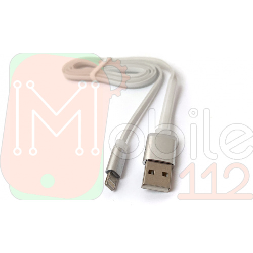 Кабель зарядки Noodle (Локшина) USB - Lightning 1м 2 А (білий)