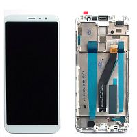 Дисплей Meizu M6T M811H + тачскрин (белый с рамкой)