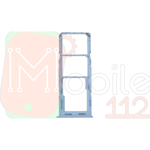 Тримач SIM карти Samsung Galaxy A13 4G A135F (синій на 2 SIM + MicroSD)