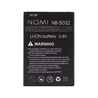 Акумулятор Nomi NB-5032 оригінал Китай i5032 Evo X2 2500 mAh