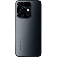 Задня кришка Tecno Spark 10C (чорна зі склом камери)