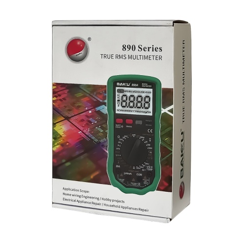 Мультиметр цифровий Baku BK-890B з функцією Auto Off, з підсвічуванням (струм до 20A) фото 5