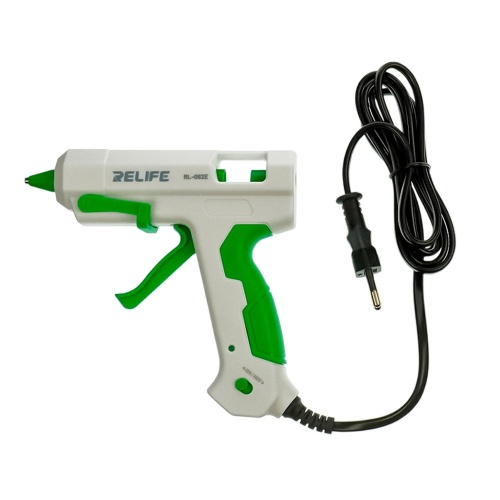 Термоклеевой пистолет Relife RL-062E со стерженями 10 шт (220V, 25W, сопло d=2mm, клей d=7mm) фото 3 Термоклеевой пистолет Relife RL-062E со стерженями 10 шт (220V, 25W, сопло d=2mm, клей d=7mm) фото 3