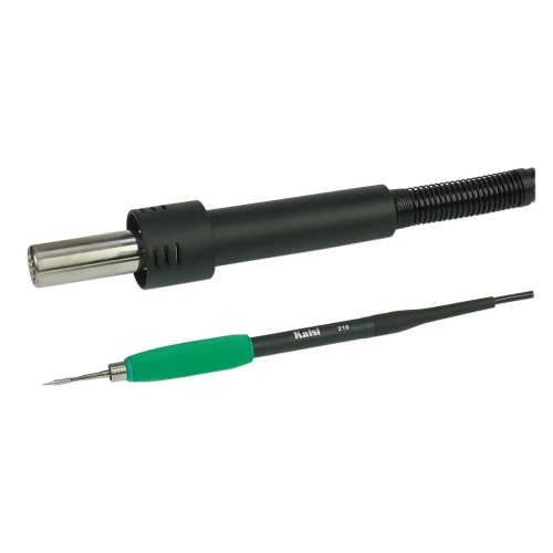 Паяльная станция прецизионная Kaisi 8624P, фен 100C - 450C, паяльник стандарта JBC 210 200C - 500C, 6 каналов памяти, 800W фото 6