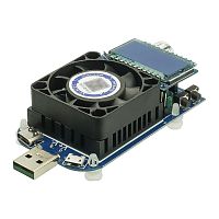 Тестер зарядних пристроїв XY-KZ25 з РК дисплеєм, регульованим навантаженням та активним охолодженням (25W, 4A)