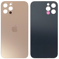 Задня кришка Apple iPhone 12 Pro (золотиста оригінал Китай з кільцями)