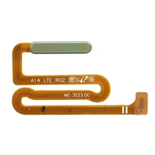 Шлейф Samsung Galaxy A14 A145F з кнопкою включення та сканером відбитка пальця (зелений оригінал Китай)