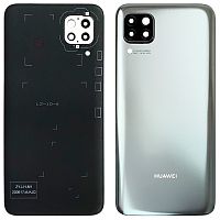 Задняя крышка Huawei P40 Lite JNY-LX1 (серая оригинал Китай со стеклом камеры)