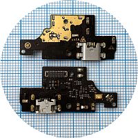 Шлейф ZTE Blade A7 2020 с разъемом зарядки и микрофоном - нижняя плата (оригинал Китай)