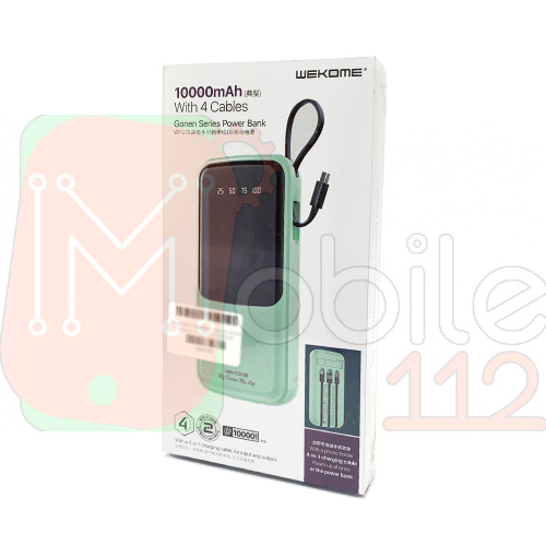 Power Bank Павербанк Wekome Gonen Series 4-in-1 WP-275 10000mah