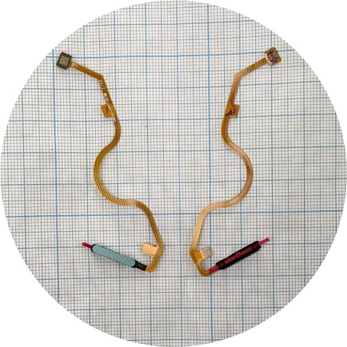 Шлейф Infinix Hot 11s NFC з кнопкою включення та сканером відбитка пальця (AAA зелений)