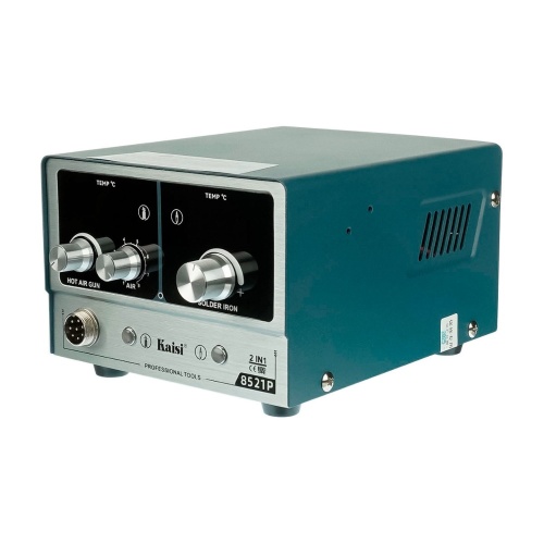 Паяльная станция прецизионная Kaisi 8521P-210, фен 100C - 450C, паяльник стандарта JBC 210 200C - 500C, 800W фото 4