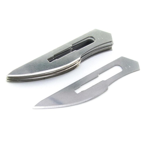 Леза скальпеля RJ №23 для плоских ручок, упаковка 10 шт.