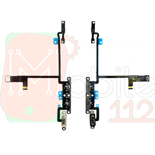 Шлейф Apple iPhone X с кнопками громкости (AAA)