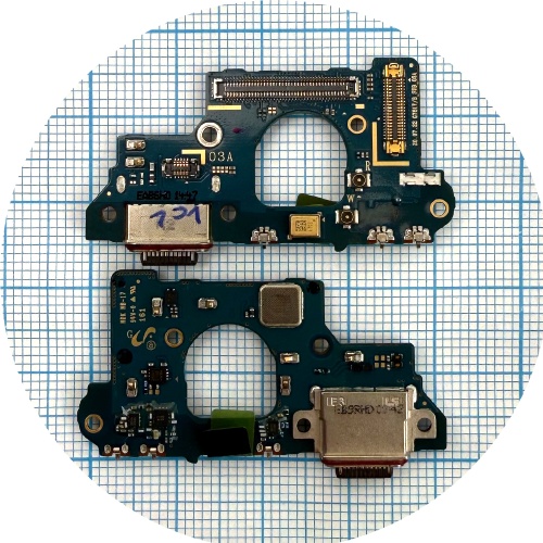 Шлейф Samsung Galaxy S20 FE G780F, Galaxy S20 FE 5G G781B, з роз'ємом зарядки та мікрофоном (оригінал Китай версія 03A)