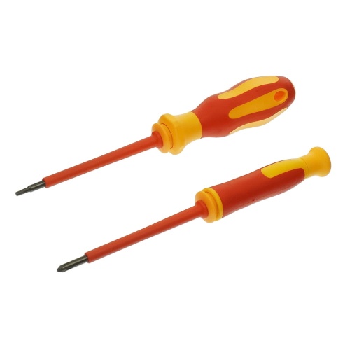 Набор диэлектрических отвёрток в чехле 6126 (2 ручки с насадками PH0, PH1, PH2, -3, -5, -6, T15, T20) фото 2 Набор диэлектрических отвёрток в чехле 6126 (2 ручки с насадками PH0, PH1, PH2, -3, -5, -6, T15, T20) фото 2