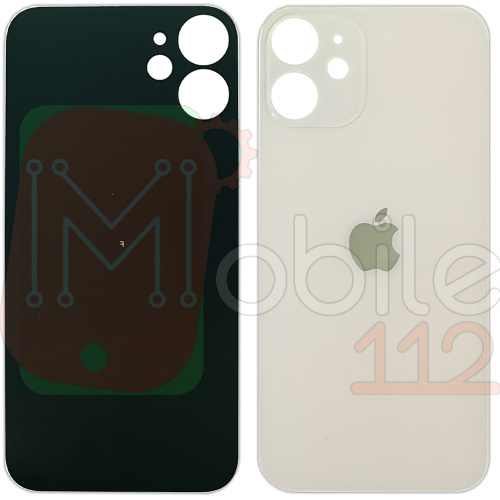 Задня кришка Apple iPhone 12 Mini (біла AAA з великим отвором)