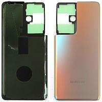 Задня кришка Samsung Galaxy S21 Ultra 5G G998B (срібляста оригінал Китай)