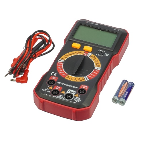 Мультиметр цифровий Aneng SZ305 з підсвічуванням, функцією BAT, детектором прихованої проводки (струм до 10A)