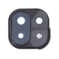 Стекло камеры Xiaomi Mi 11 Lite, Xiaomi Mi 11 Lite 5G, Xiaomi 11 Lite 5G NE (с черной рамкой)