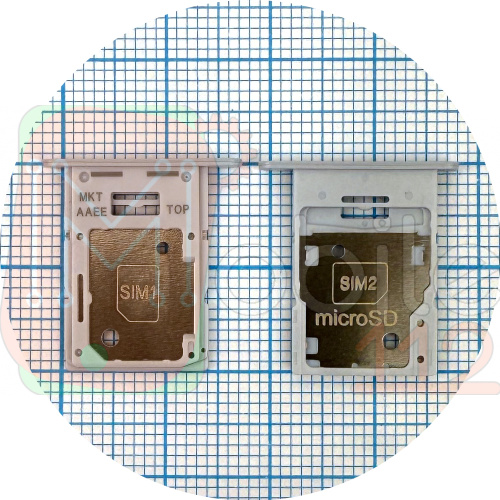 Тримач Sim картки Samsung Galaxy A15 A155F (блакитний 2 Sim (1 Sim + Micro SD))