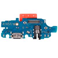 Шлейф Samsung Galaxy A14 4G A145 з роз'ємом зарядки та мікрофоном - нижня плата (оригінал Китай)