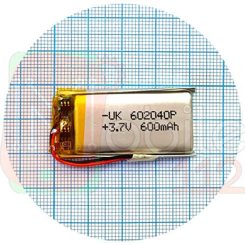 Акумулятор універсальний 602040P 40 x 20 x 6 600 mAh 3.7V