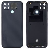 Задня кришка Realme C25, C25s (чорна Original New зі склом камери)