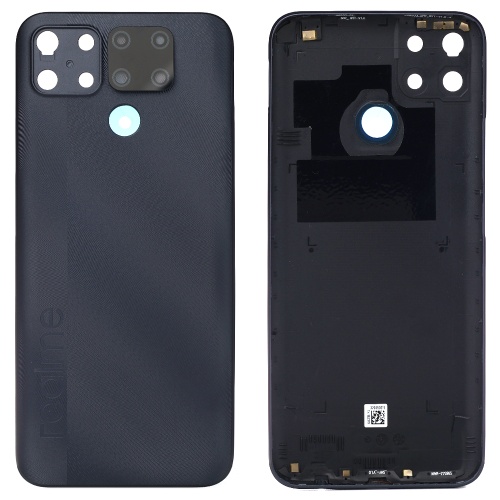 Задня кришка Realme C25, C25s (чорна Original New зі склом камери)