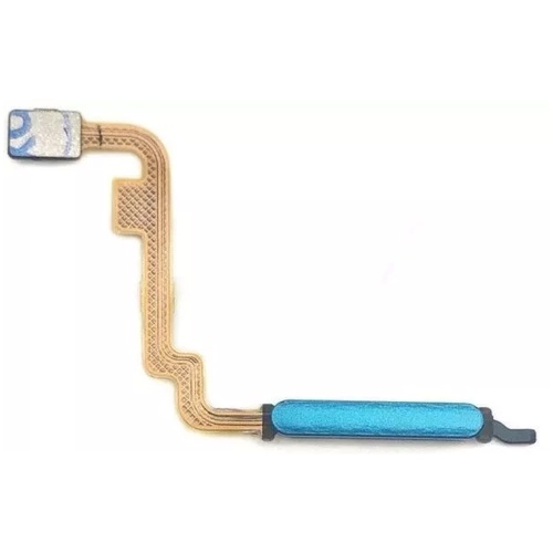 Шлейф Xiaomi Redmi Note 10, Note 10S з кнопкою включення та сканером відбитка пальця (AAA синій)