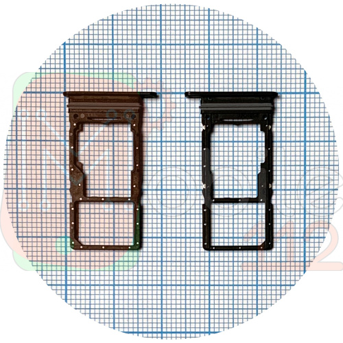 Тримач SIM карти Samsung Galaxy A33 5G A336B (чорний на 2 SIM + MicroSD)