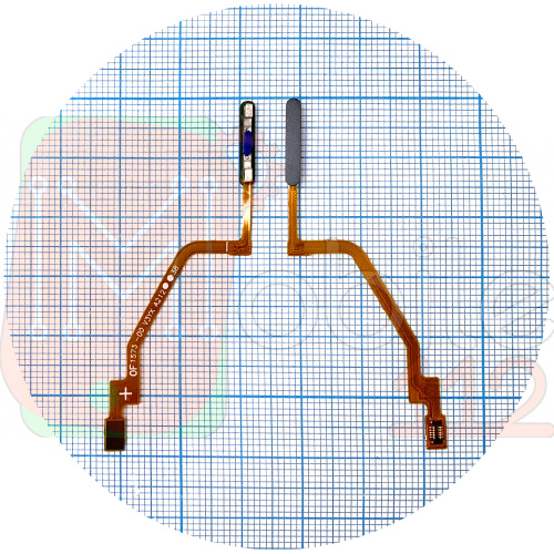 Шлейф Xiaomi Poco X3, X3 NFC, X3 Pro со сканером отпечатка пальца (черный оригинал Китай)