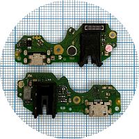 Шлейф Tecno Pop 5 LTE BD4 BD4l BD4A с разъемами зарядки и наушников, микрофоном - нижняя плата (оригинал 100%)
