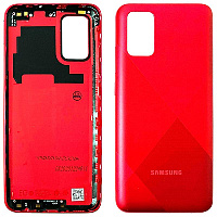 Задня кришка Samsung Galaxy A02s A025F, M02s M025F (червона оригінал Китай)