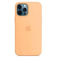 Чехол Silicone case для iPhone 12 Pro Max оригинал (желтый cantaloupe №10)