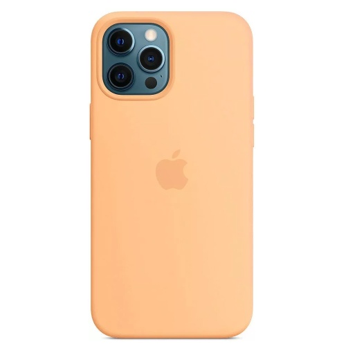 Чохол Silicone case iPhone 12 Pro Max оригінал (жовтий cantaloupe №10)