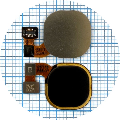 Шлейф Tecno Spark Go 2023 BF7n із сканером відбитка пальця (чорний оригінал Китай)