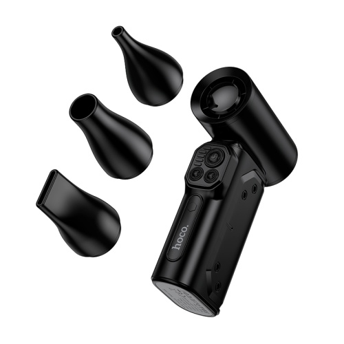 Аккумуляторная воздуходувка Hoco HX68 для продувки и удаления пыли с дисплеем, 6 режимов, max 186W, max 130000 об/мин, 8000mAh