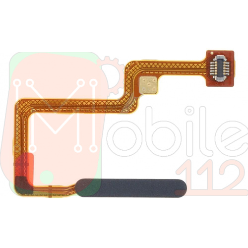 Шлейф Xiaomi Poco F4 з кнопкою включення та сканером відбитка пальця (чорний оригінал Китай)