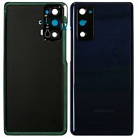 Задня кришка Samsung Galaxy S20 FE G780F (синя оригінал Китай зі склом камери)